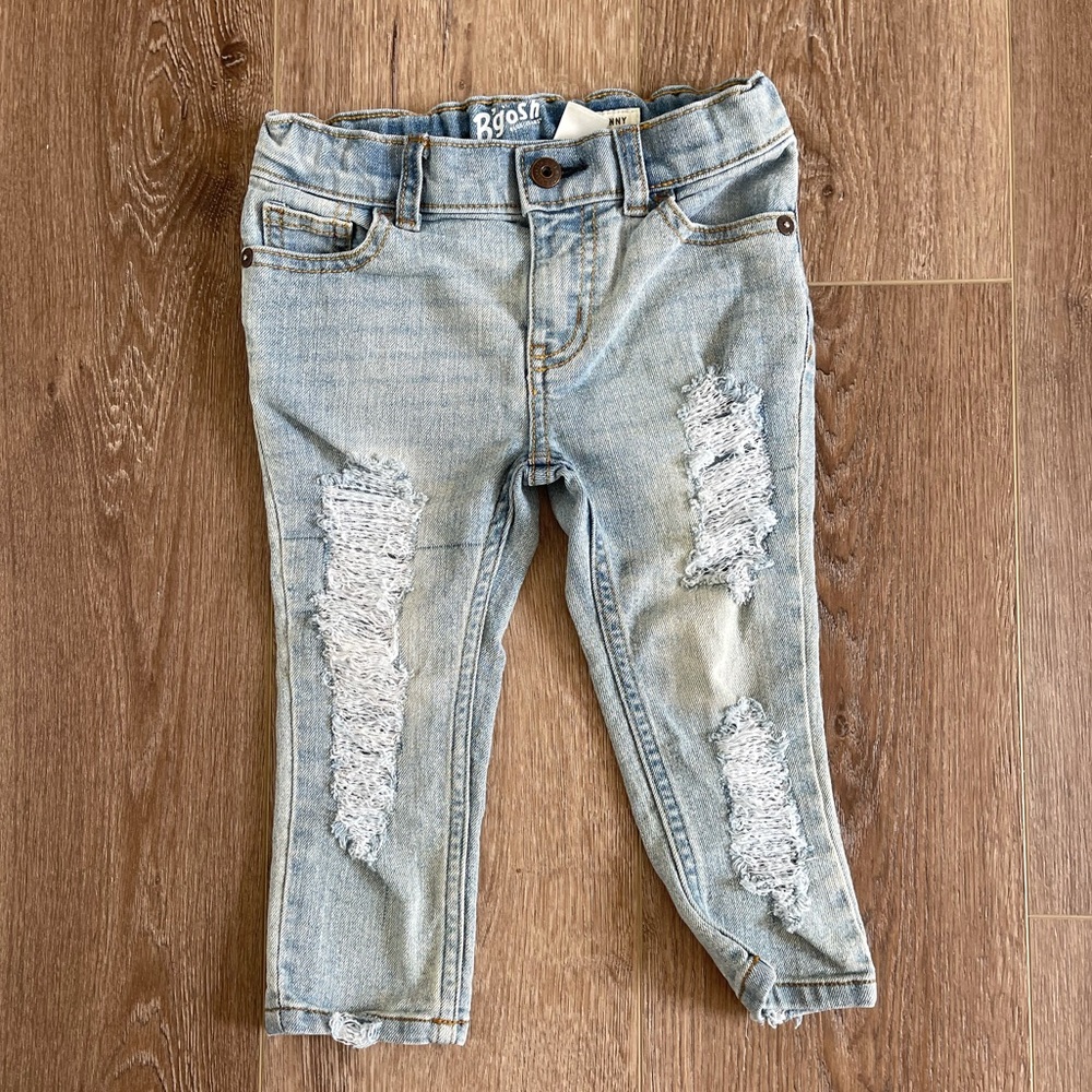 Distressed B’gosh skinny jeans